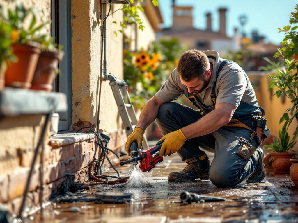 Reparación de fugas en terrazas y techos en Murcia